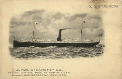 SS Comanche, Clyde Steamship Co. Steamers Postcard Postcard Postcard