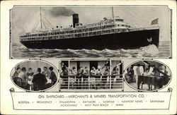 On Shipboard -- Merchants & Miners Transportation Co. Postcard