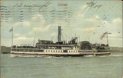 Steamer Pegasus - Iron Steamboat Co. Postcard