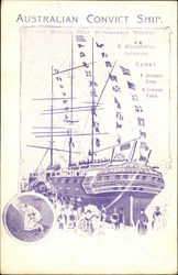 Australian Convict Ship, Success Boats, Ships Postcard Postcard Postcard