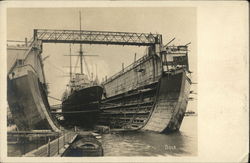 Boat in Dry Dock Boats, Ships Postcard Postcard Postcard