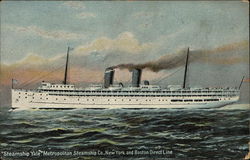 Steamship "Yale" Metropolitan Steamship Co. Postcard