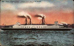 Ferry "Contra Costa", SPRR Postcard