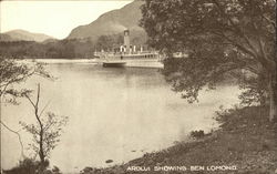 Ardlui Showing Ben Lomond Boats, Ships Postcard Postcard Postcard