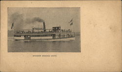 Steamer Armenia White Postcard