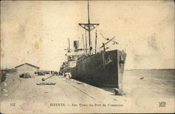 Les Quais du Port de Commerce Bizerte, Tunisia Africa Postcard Postcard Postcard