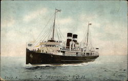 SS "Manxman" IOM Boats, Ships Postcard Postcard Postcard