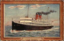 RMS "Manxman" Steamers Postcard Postcard Postcard