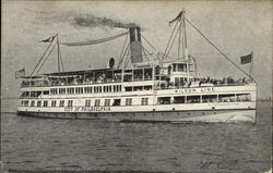 Wilson Line, "City of Philadelphia" Postcard