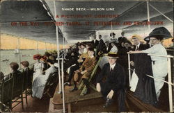 Shade Deck - Wilson Line Postcard