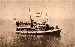 Young's Free Excursion Boats, Ships Postcard Postcard Postcard