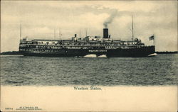 Western States Steamer Steamers Postcard Postcard Postcard