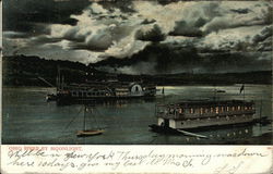 Ohio River by Moonlight Postcard