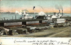 Wharfboat and US Life-Saving Station Postcard