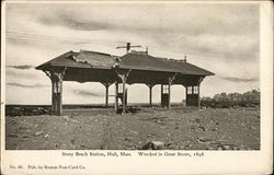 Stony Beach Station Postcard