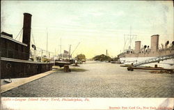 League Island Navy Yard Postcard