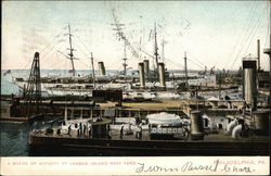 A Scene of Activity at League Island Navy Yard Postcard