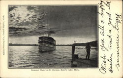 Steamer Major AB. Watson, Reed's Lake Postcard