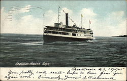 Steamer Mount Hope Steamers Postcard Postcard Postcard