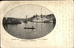 View of Rondout Harbor New York Postcard Postcard Postcard