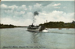 Steamer Merrimac on the Merrimac Haverhill, MA Postcard Postcard Postcard