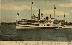 Steamer "Block Island", New London Steamship Co. Steamers Postcard Postcard Postcard