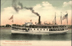 Steamer Aucociaco, Harpswell S.B. Co. Postcard