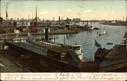 View of the Basin from Pratt and Light Sts. Postcard