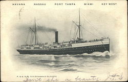 PSOSS Co's Steamship Olivette Postcard