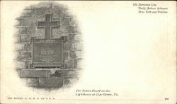 The Tablet Placed on the Lighthouse Postcard