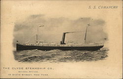 The Clyde Steamship Co., SS Comanche Steamers Postcard Postcard Postcard