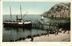 Boat Landing at Avalon Postcard