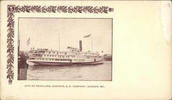 City of Rockland, Eastern S. S. Company Postcard