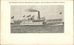 On Steamer Charles Macalester Postcard