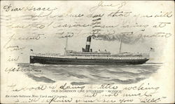 Old Dominion Line Steamship "Monroe" Postcard