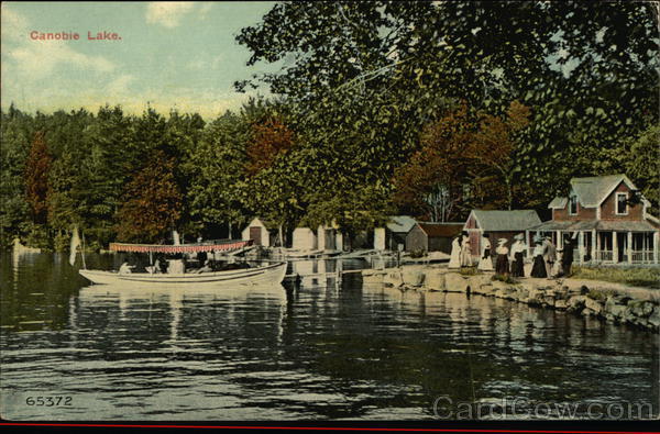 View of Canobie Lake New Hampshire Postcard