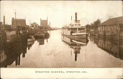 Stockton Channel California Postcard Postcard Postcard