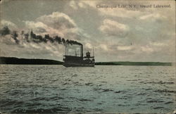 Chautauqua Lake Toward Lakewood Postcard