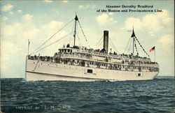 Steamer Dorothy Bradford of the Boston and Provincetown Line Postcard