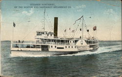 Steamer Nantasket of the Boston and Nantasket Steamboat Co. Postcard