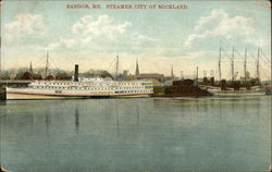 Steamer City of Rockland Postcard