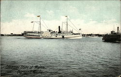 Steamer State of Maine on the Water Postcard