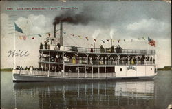 Luna Park Steamboat "Frolic" Postcard