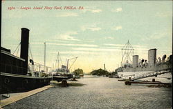 League Island Navy Yard Postcard