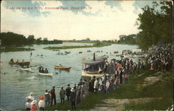 Scene on the Big Sioux, Riverside Park Sioux City, IA Postcard Postcard Postcard