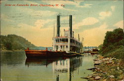 Scene on Kanawha River Postcard