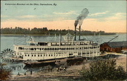 Excursion Steamer on the Ohio Postcard