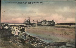 Passenger Boats on the Mississippi Postcard