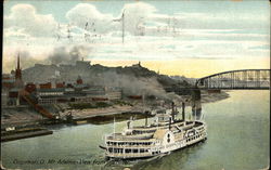 Mt Adams - View from the River Cincinnati, OH Postcard Postcard Postcard