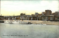 Water Front, View from Kentucky Side Cincinnati, OH Postcard Postcard Postcard